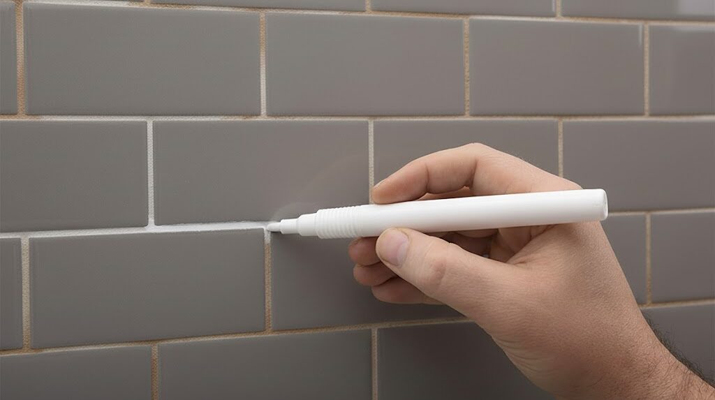 Are Grout Pens Worth it? grout pen changing the color of dirty grout